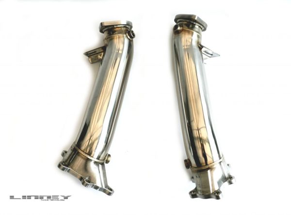 Nissan R35 GTR - Billet Steel 90-76mm Downpipes - Image 3