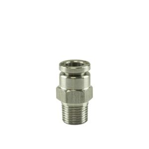 Turbosmart 1/8" NPT Str Pushloc Fitting - SS - 1/4"