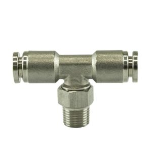 Turbosmart 1/8" NPT Tee Pushloc Fitting - SS - 1/4"