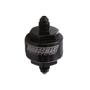 Turbosmart Billet Turbo Oil Feed Filter 44um AN-4 - Black